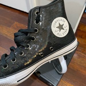 Sequin Chuck Taylor Hi-top size 8.5W